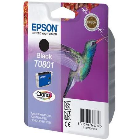 Cartouche Epson T0801 noire pour imprimante jet d'encre