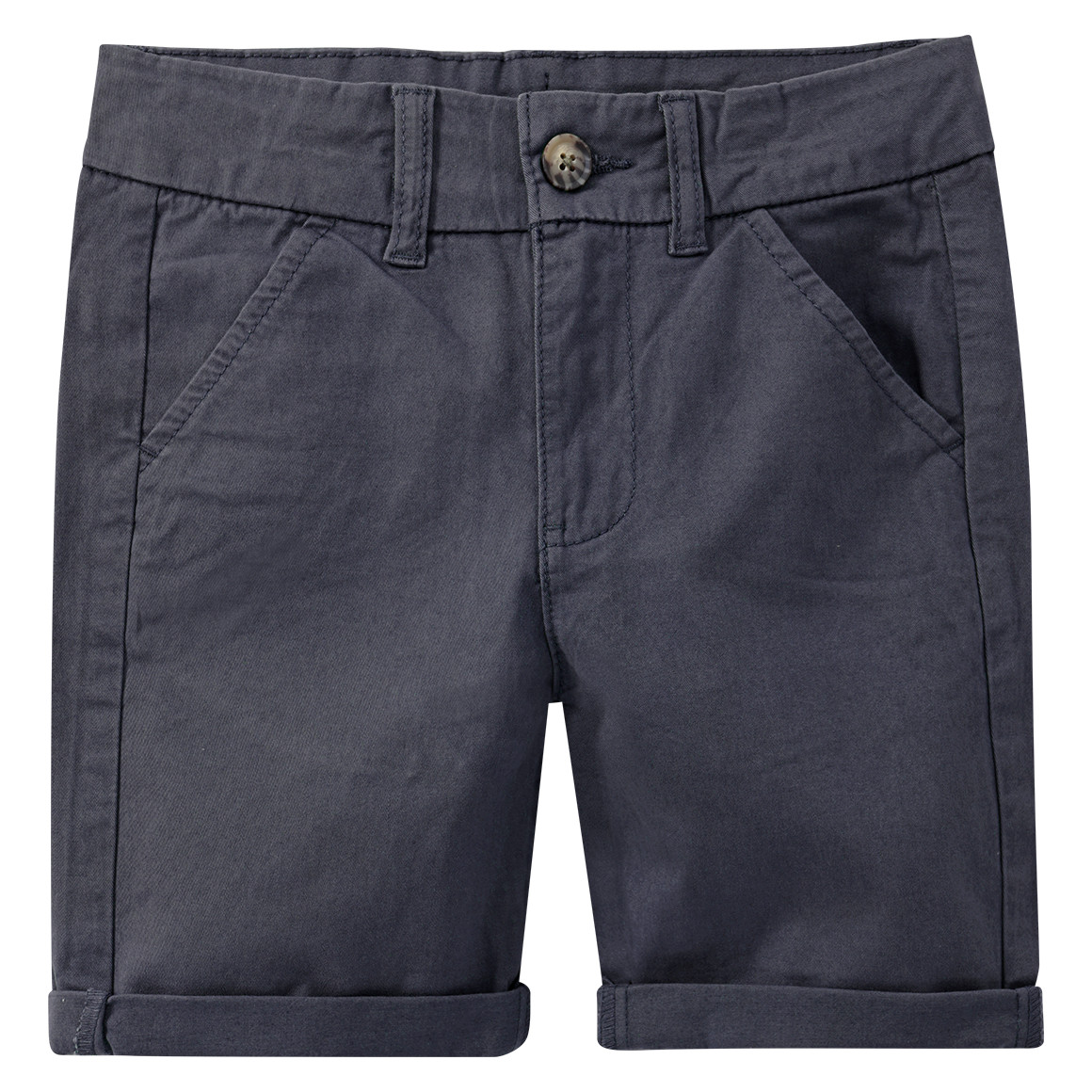 Jonas Nielsen Jungen Bermuda-Shorts in Unifarben dunkelgrau