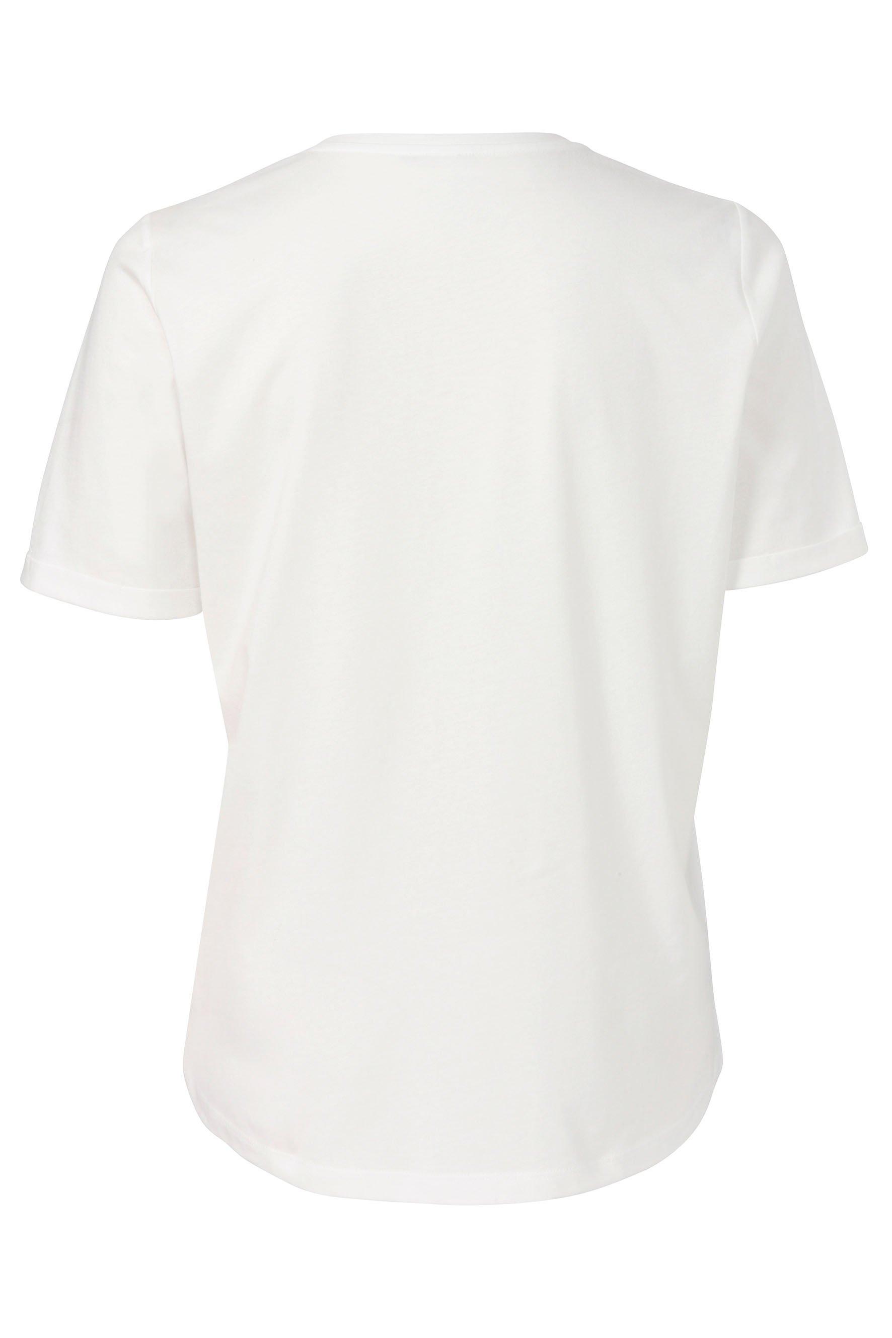 Shirt mit Brusttasche aus Pailletten