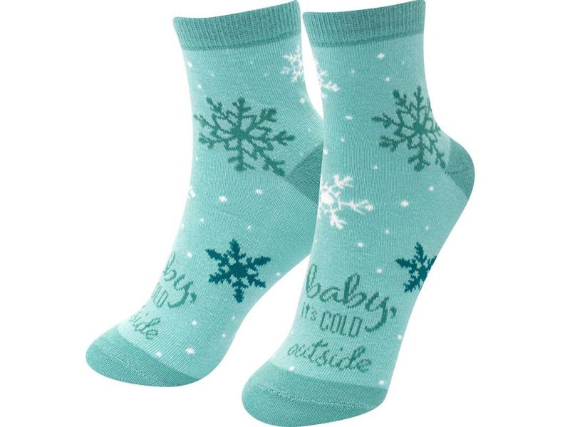 Sheepworld Socken cold outside Grösse 36 - 40 Humorvolle Zaubersocken, ideal als Geschenk