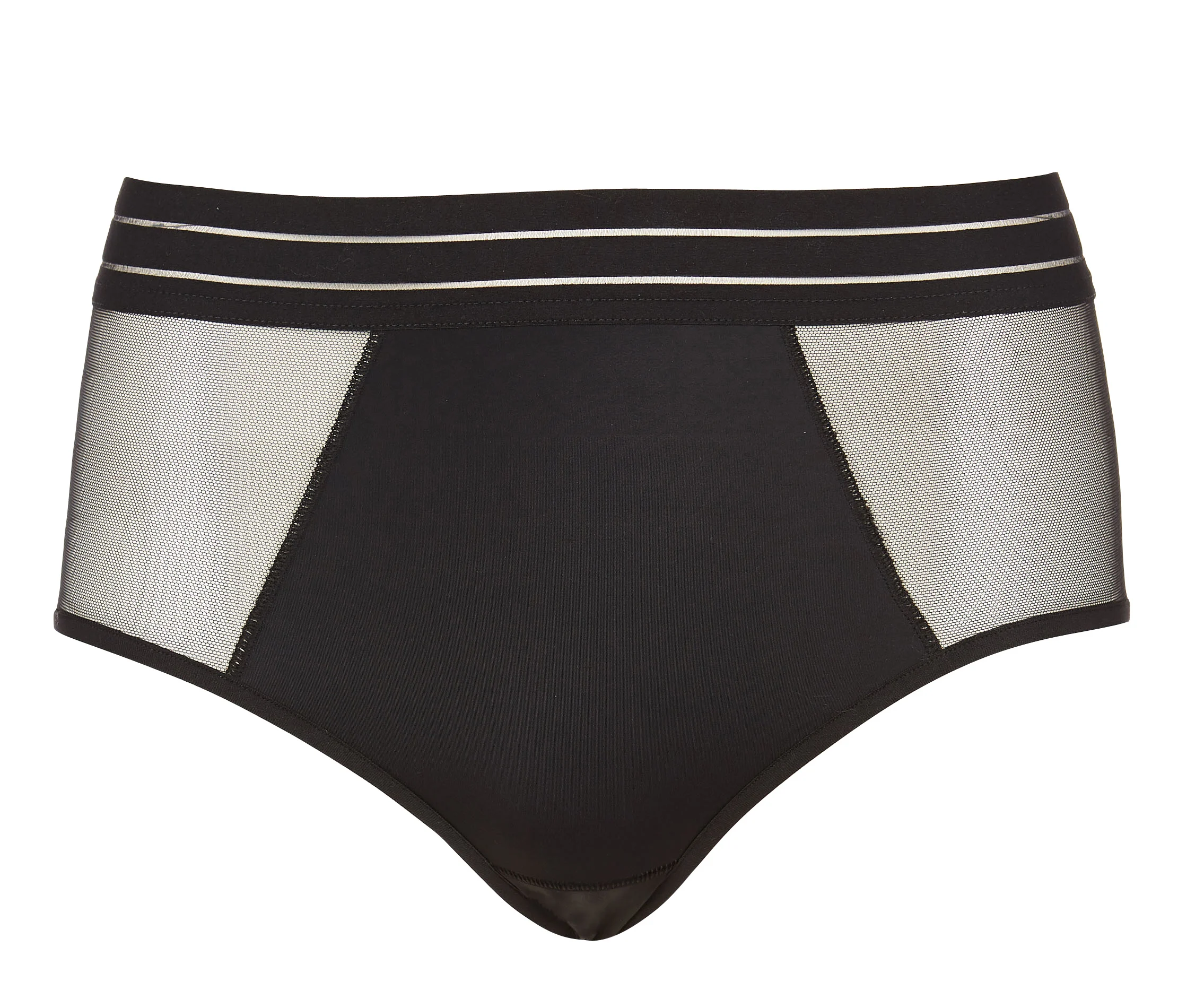 NUFIT - Culotte taille haute en microfibre | Noir