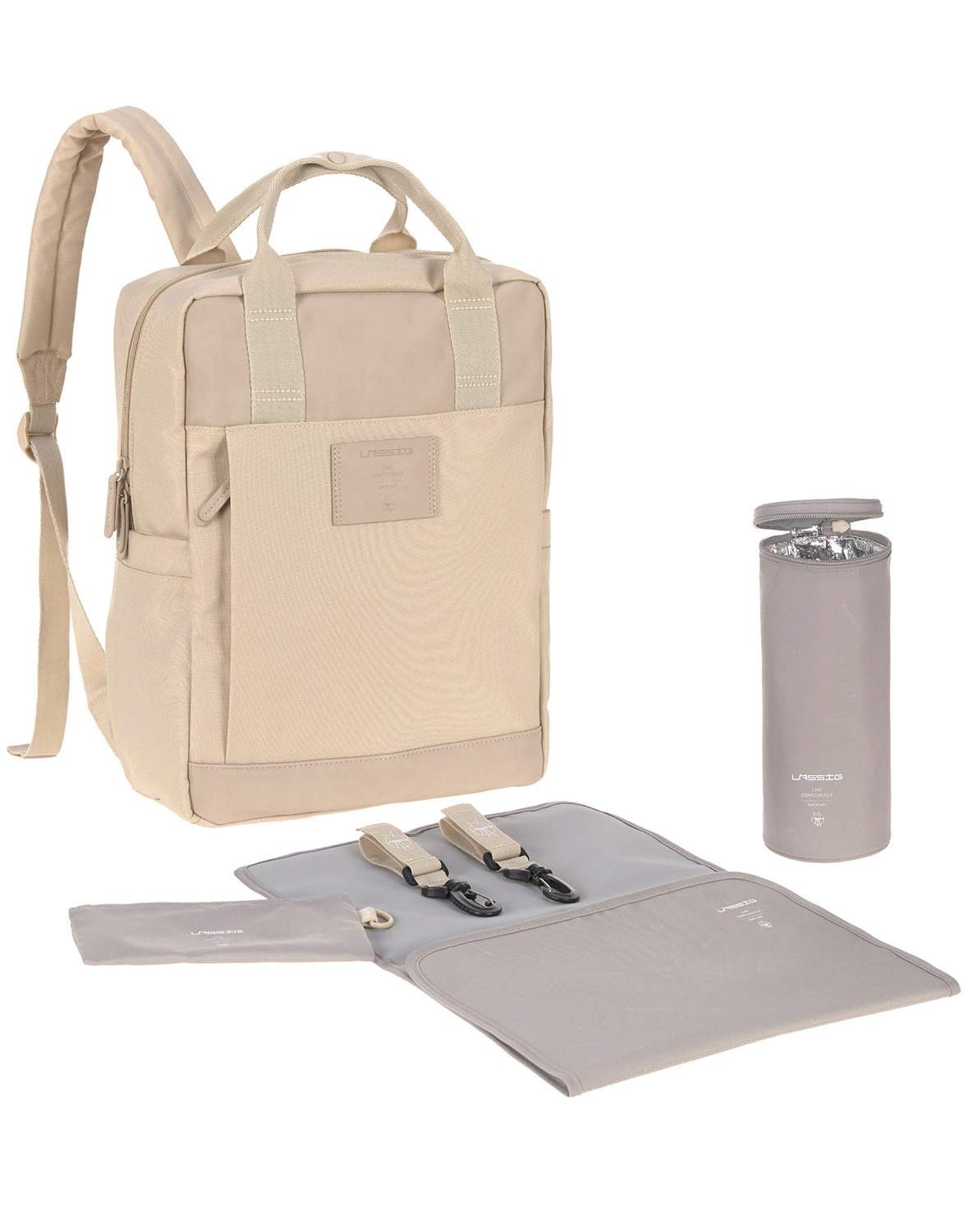 Wickelrucksack VIVIDAL (28,5x14x38) in humus