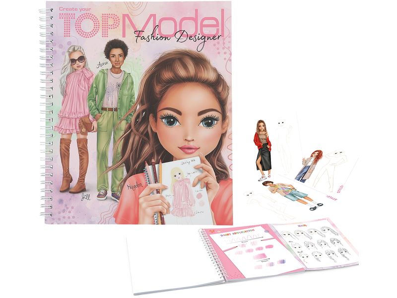 Depesche Malbuch Pocket Top Model 86 Seiten Buch mit Ausmalbildern