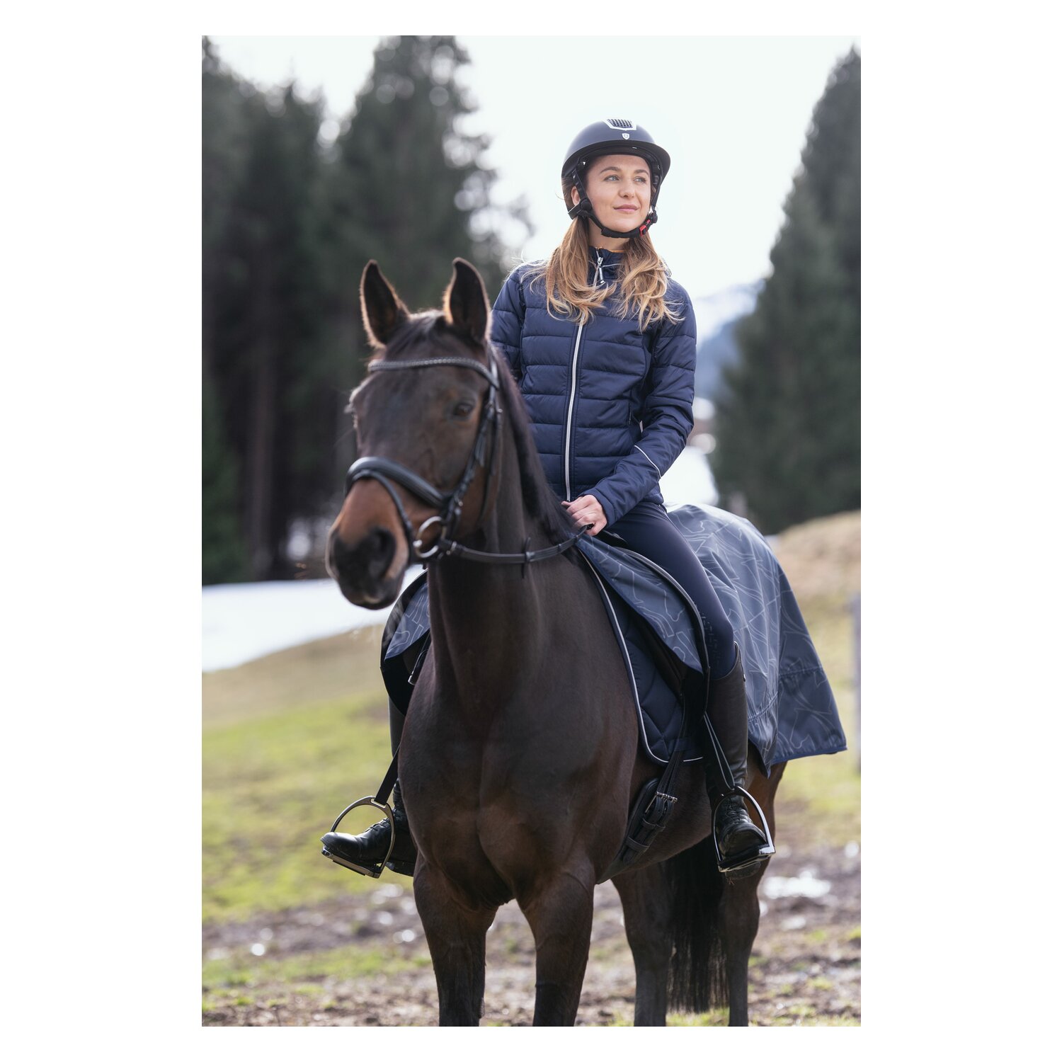 black forest Materialmix-Jacke Burgas - navy