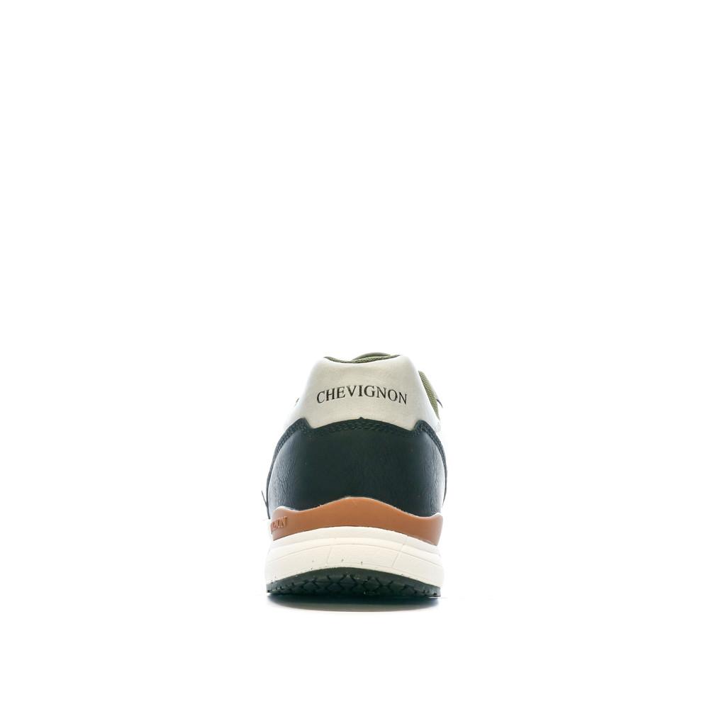 Chevignon Baskets Blanches/Kaki/Noires Homme Chevignon Cairina