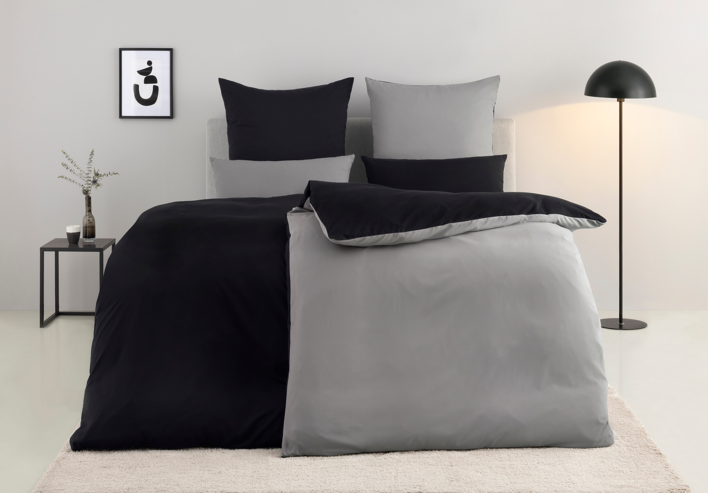 my home Bettwäsche »Desner2« 2 tlg. Premium Qualität, sehr weich, uni, ab 135x200 cm