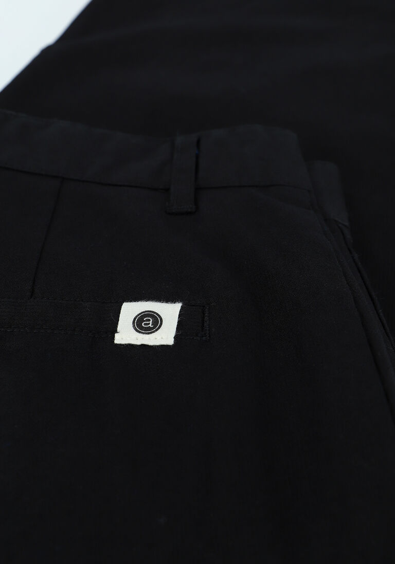 ANERKJENDT zwarte anerkjendt chino akjulius cotton pleat pant