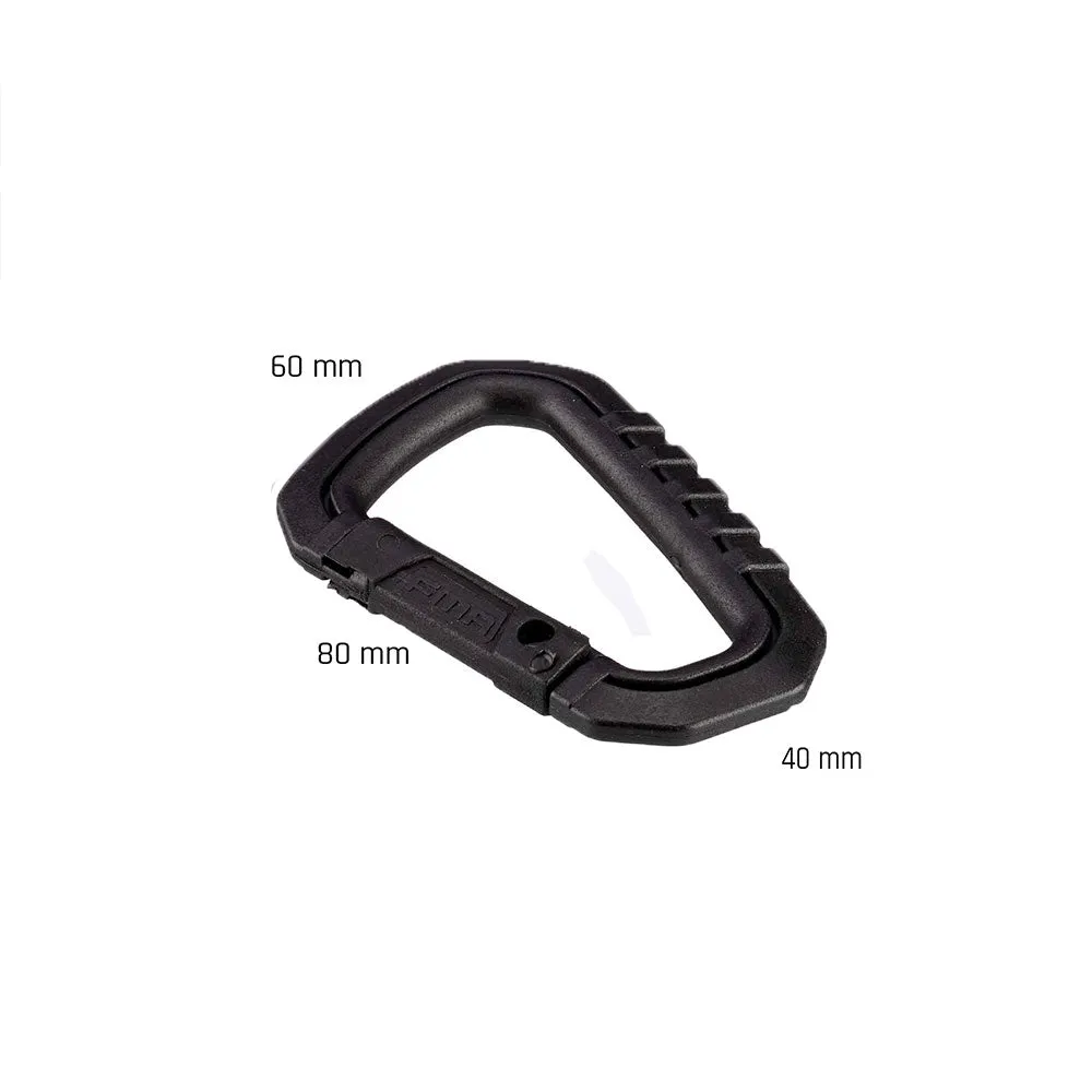 FMA -  FMA Karabiner Set Typ D Quick Hook groß schwarz