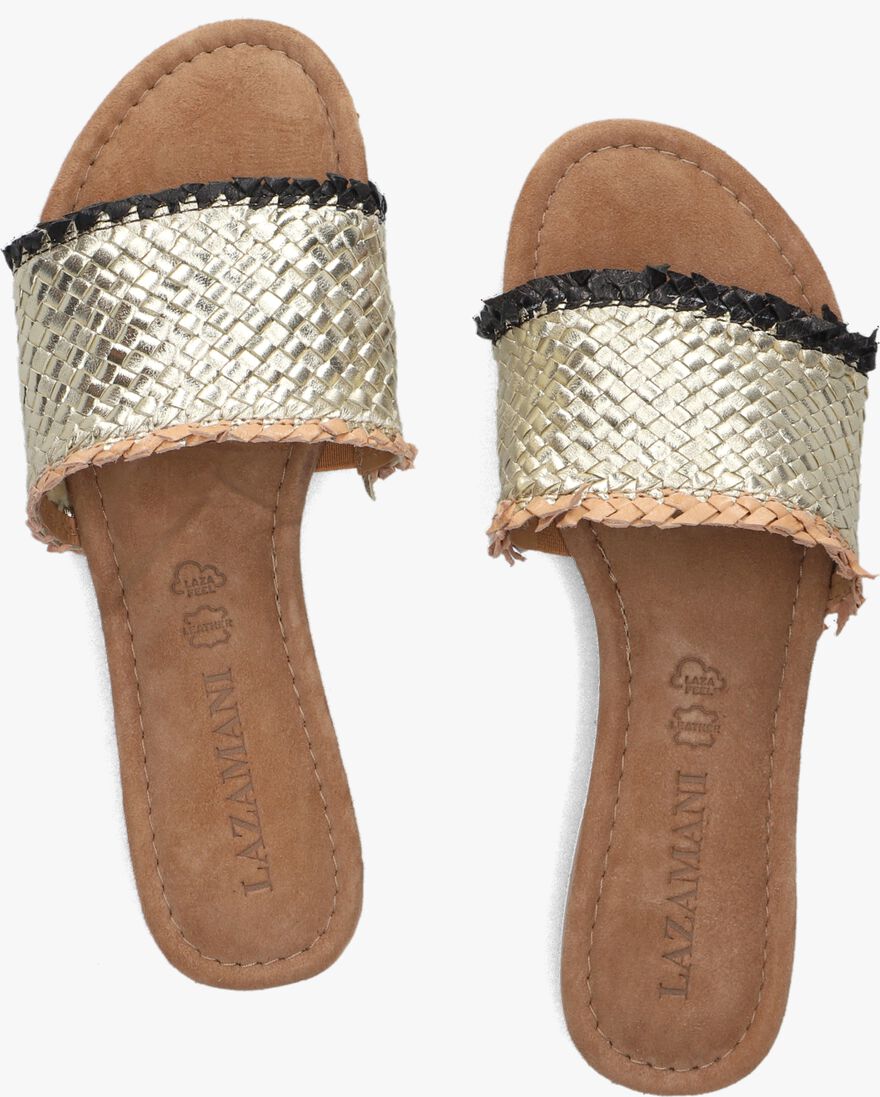 LAZAMANI gouden lazamani slippers 33.486