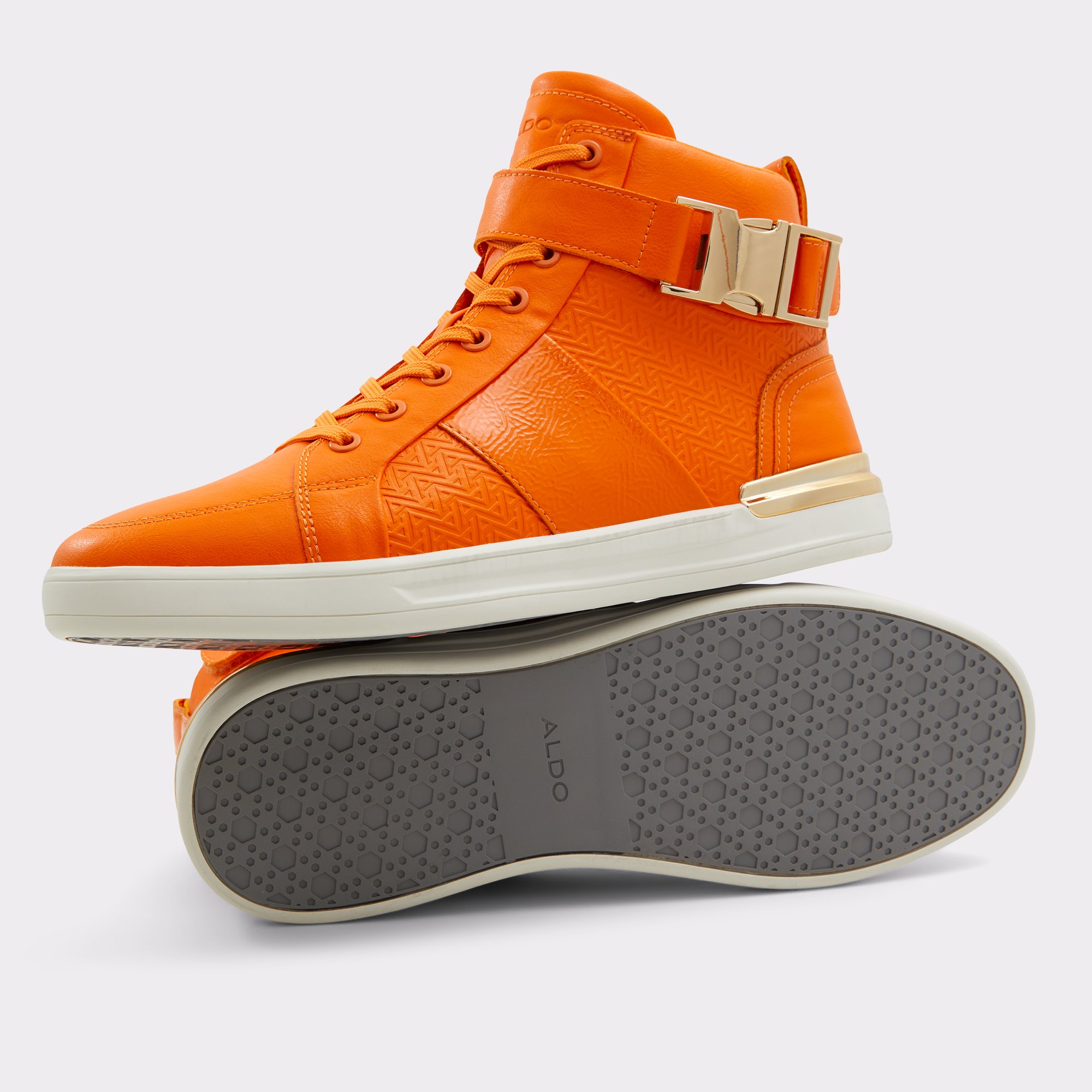 Brauerr Orange Men High top