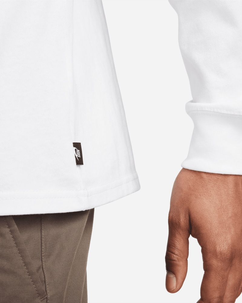 T-shirt manches longues Nike Sportswear Premium Essentials Blanc pour homme