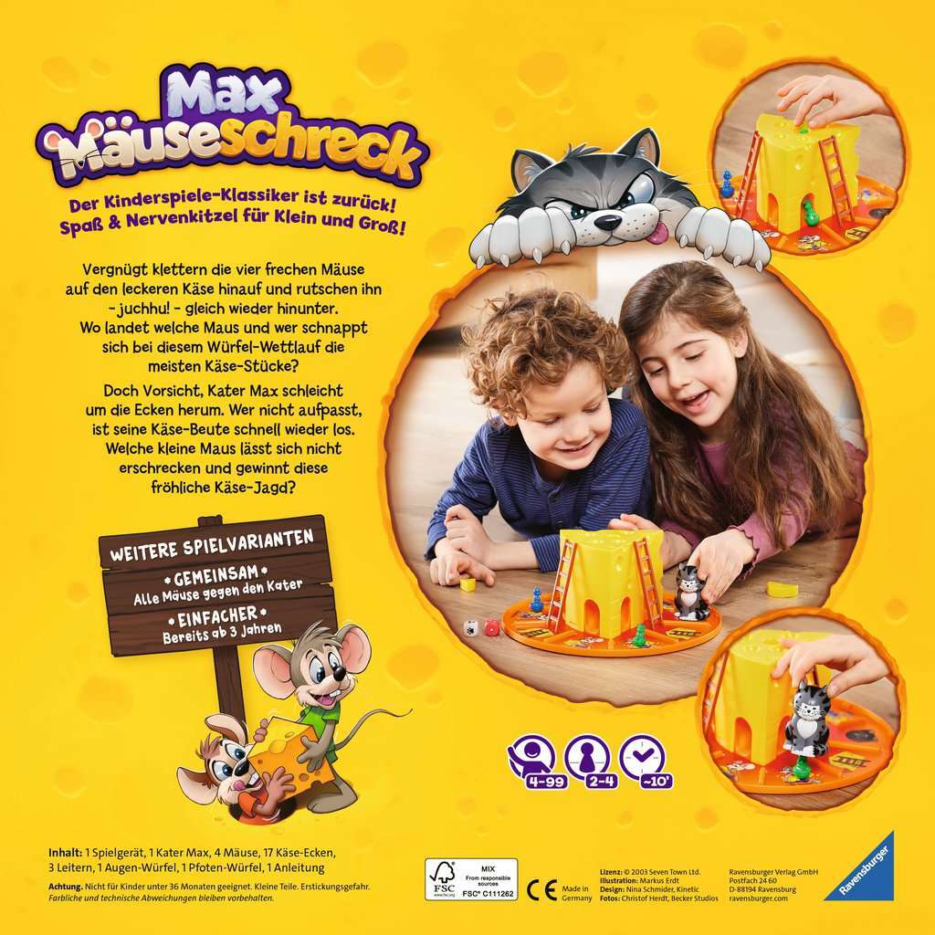 Ravensburger Spiel Max Mäuseschreck