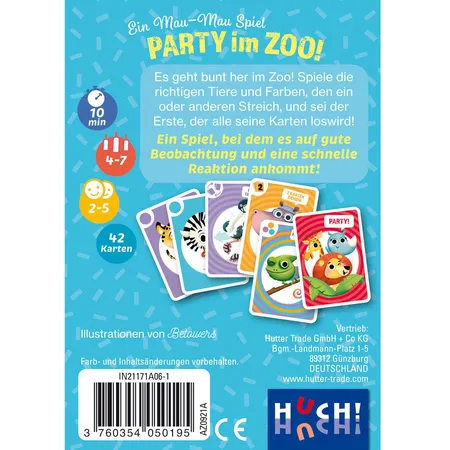 Auzou Party im Zoo - Ein Mau-Mau-Spiel
