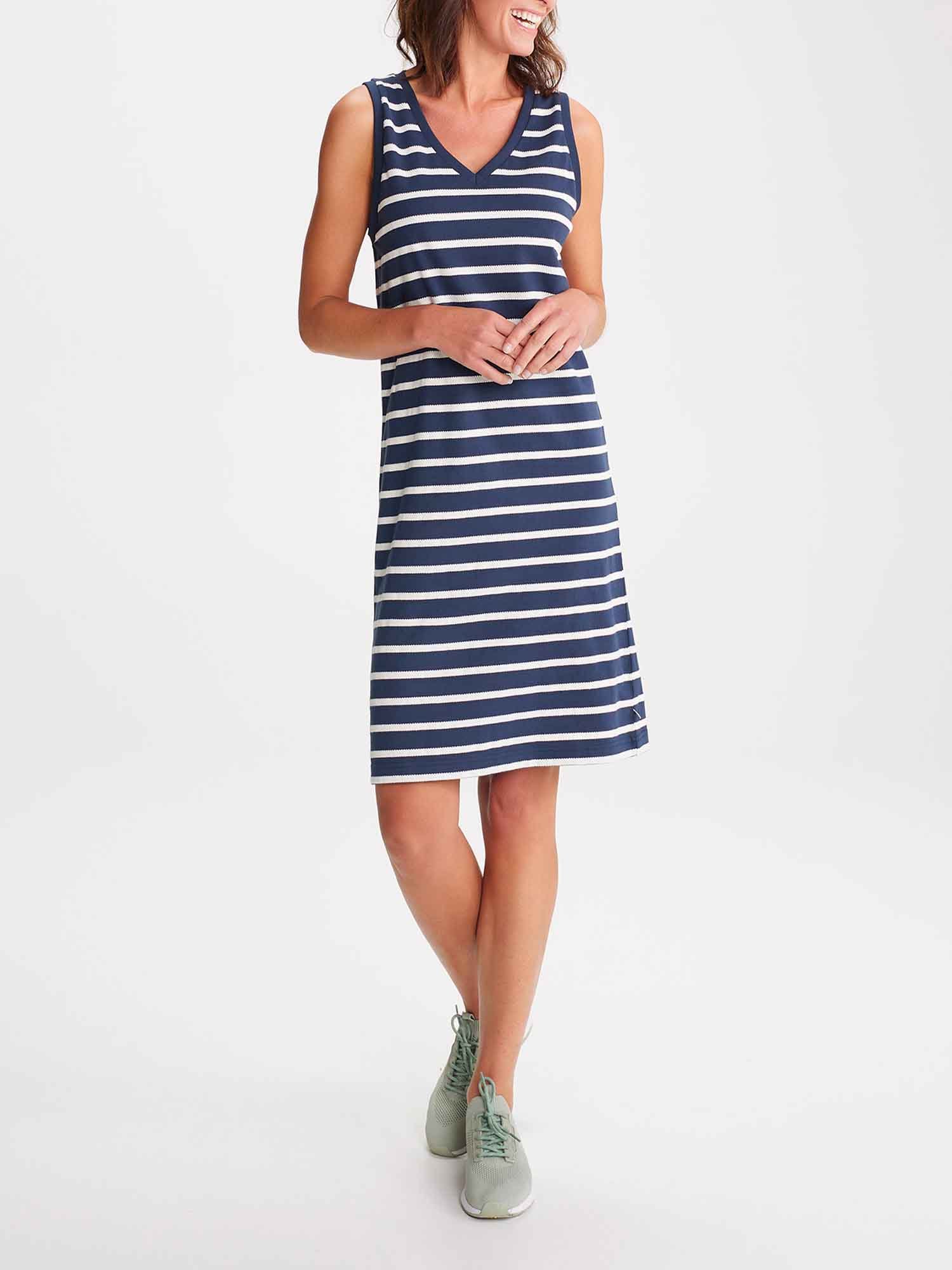 Robe Femme A Rayures Marine