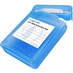 Boîtier de protection pour disques durs 3,5', bleu