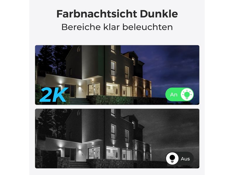 Reolink Netzwerkkamera Lumus E430 2K WiFi 2K/4MP WLAN Kamera mit Scheinwerferlicht, 2-Wege-Audio, Sirene, Bewegungserkennung & Farbnachtsicht