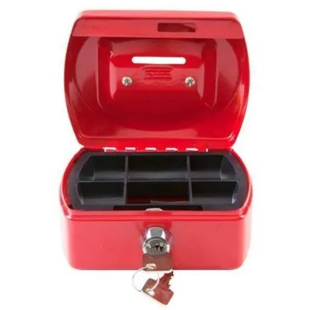 Idena Mini Geldkassette 125 x 95 x 60 mm, rot