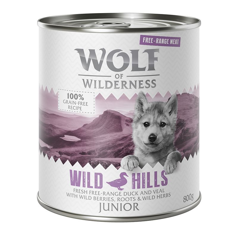 Wolf of Wilderness Junior Free range 6 x 800 g
