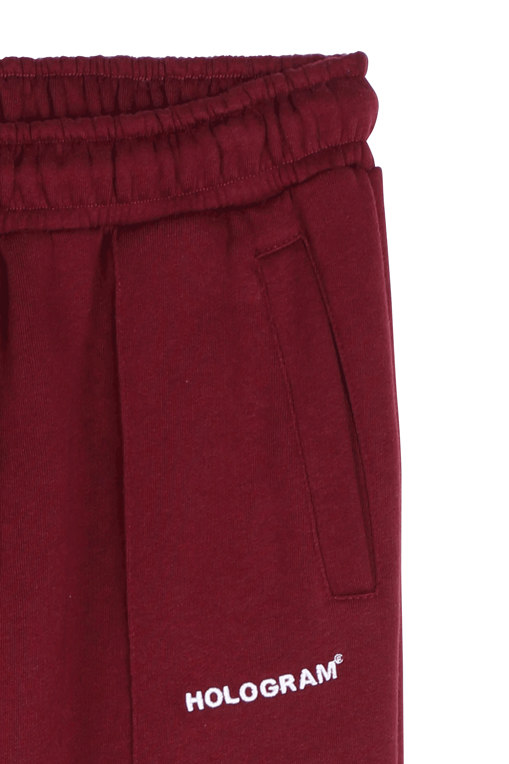 Hologram Jogging  Pant Monochrome Rouge