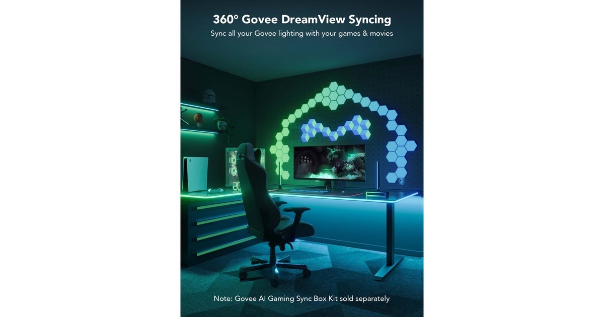 GoveeLED Neon Rope Lights for Desks ledstrip  (3 meter, Wifi, Bluetooth)