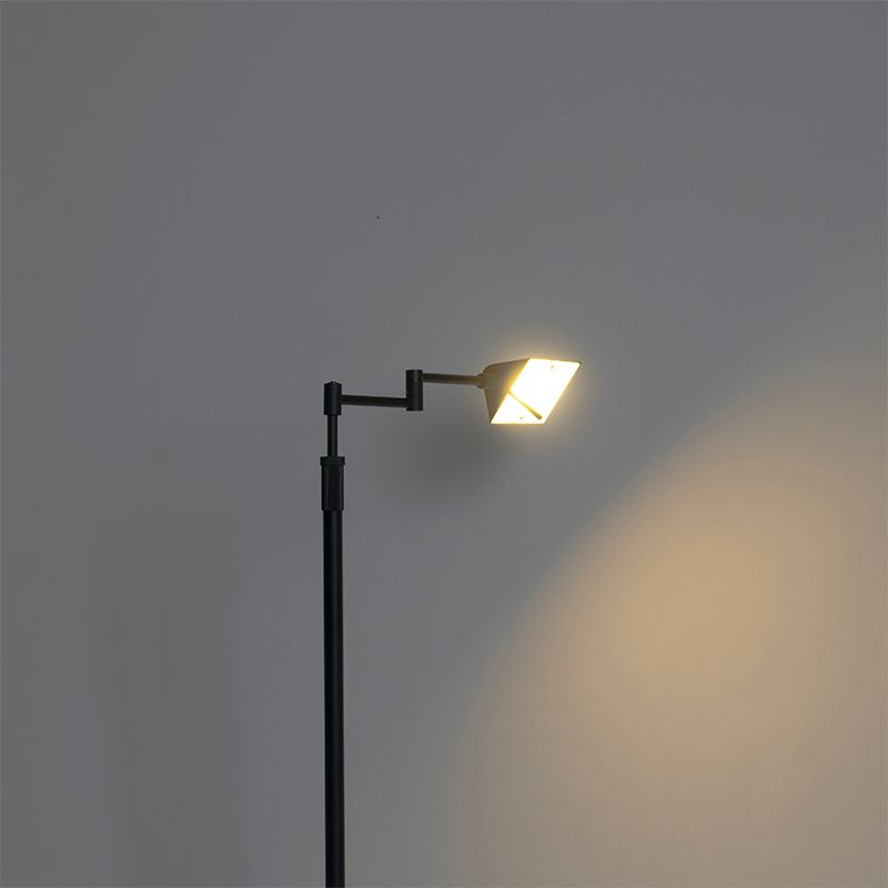 Design vloerlamp zwart incl. LED met touch dimmer - Notia