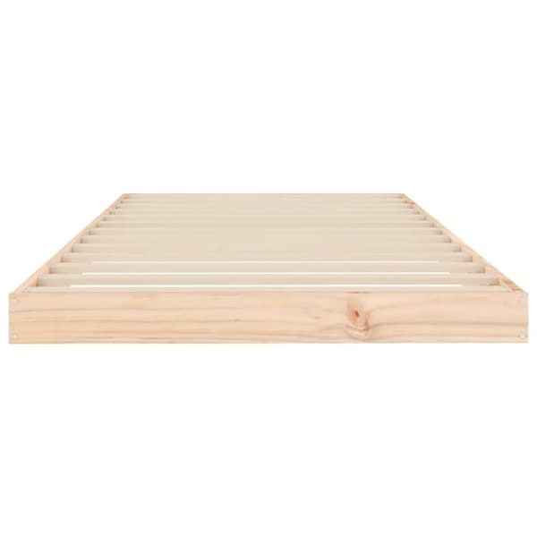vidaXL Sengeramme 90x200 cm heltre furu