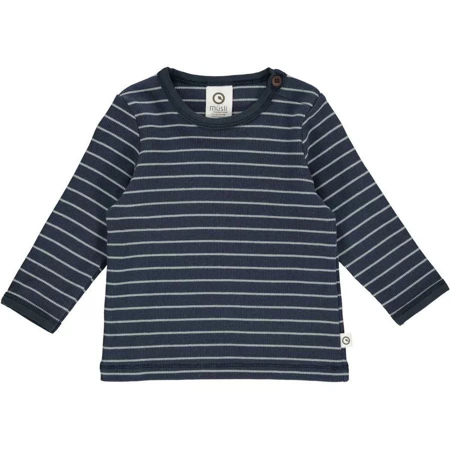Müsli Babylangarmshirt bluegreen