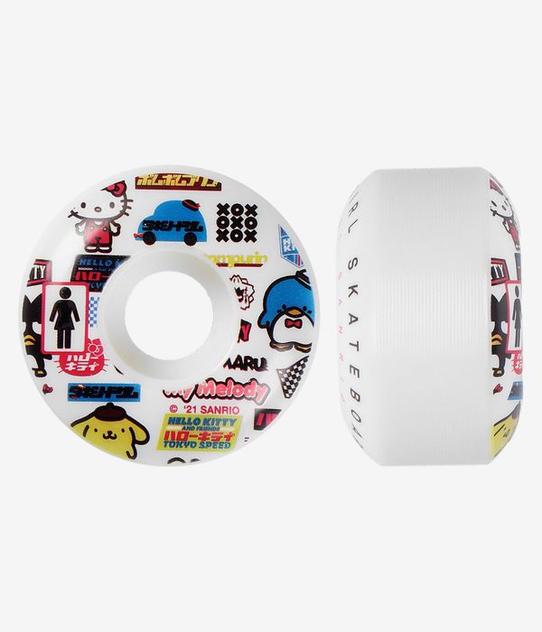 Girl Sanrio Tokyo Speed Staple Rollen (white multi) 52mm 99A