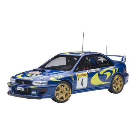 AUTOart Miniatur-Collection Subaru Impreza S3, blau Metal/gelb