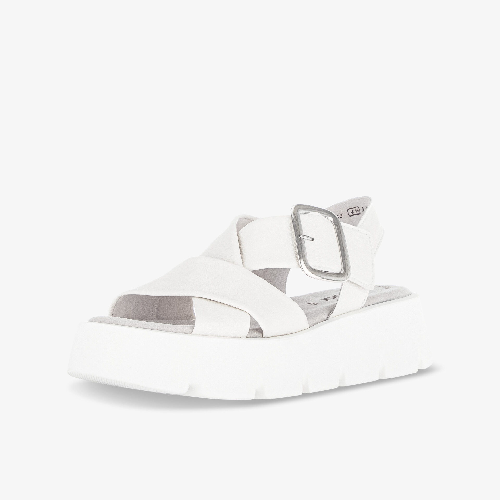 Gabor Damen Plateausandalen weiß
