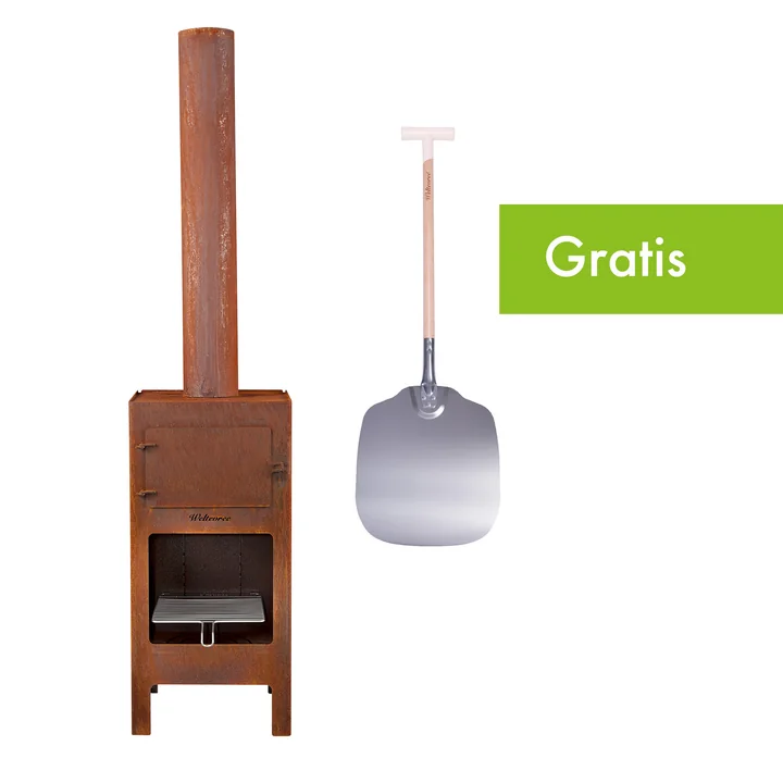 Angebots-Set: Weltevree - Outdoor Stahlofen   GRATIS Pizzaschaufel