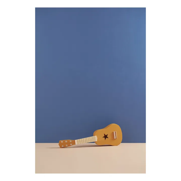 Kid's Concept Guitare en bois | Jaune moutarde