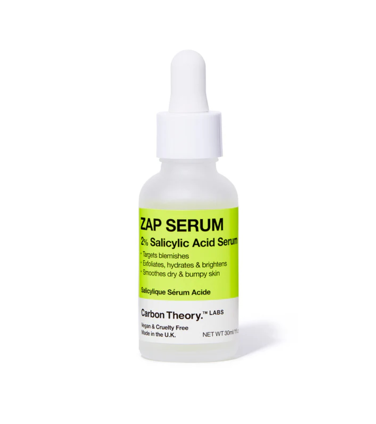 Carbon Theory - *Supacylic* - Sérum facial com 2% de ácido salicílico Zap Serum