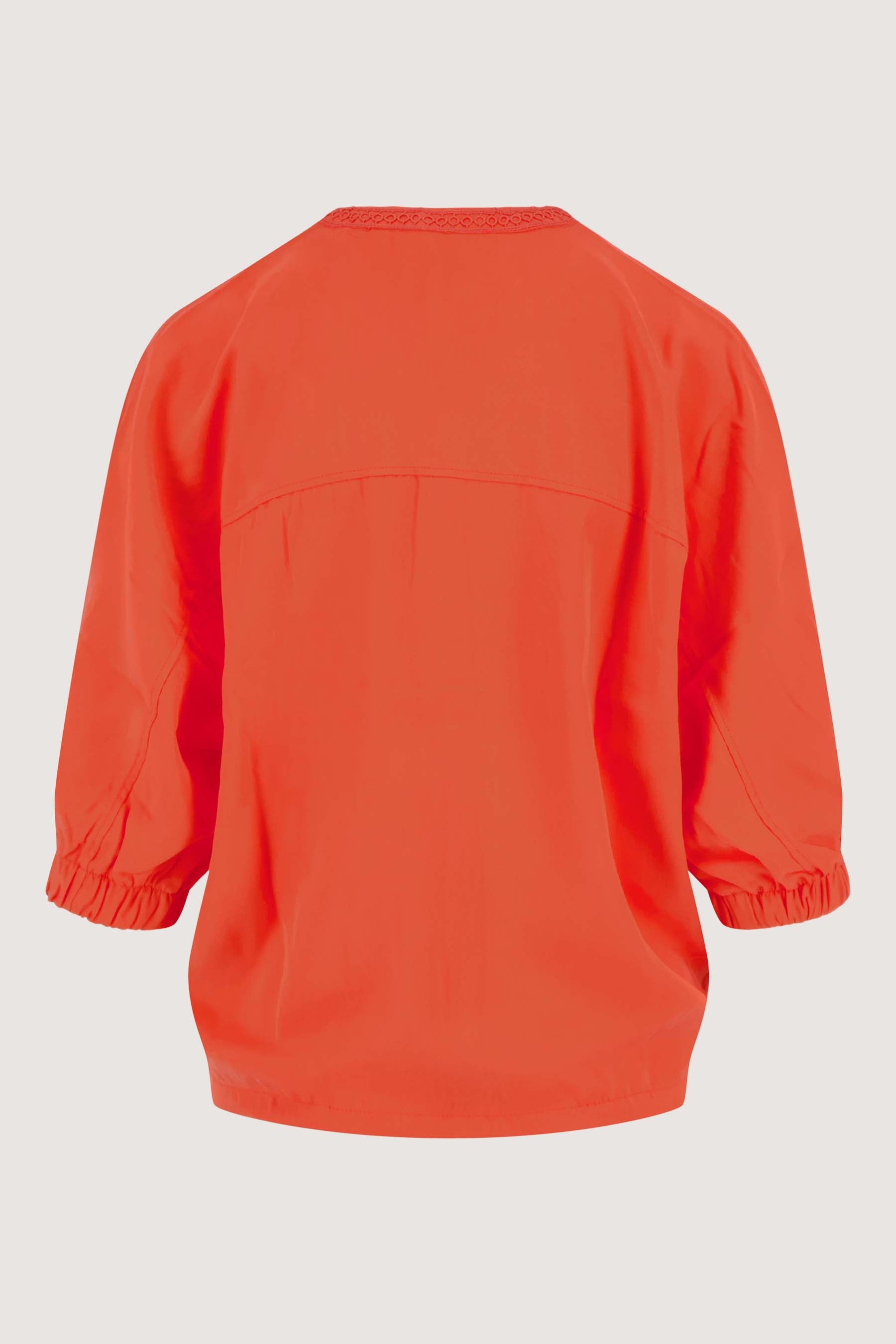 lyocell ballonmouw blouse