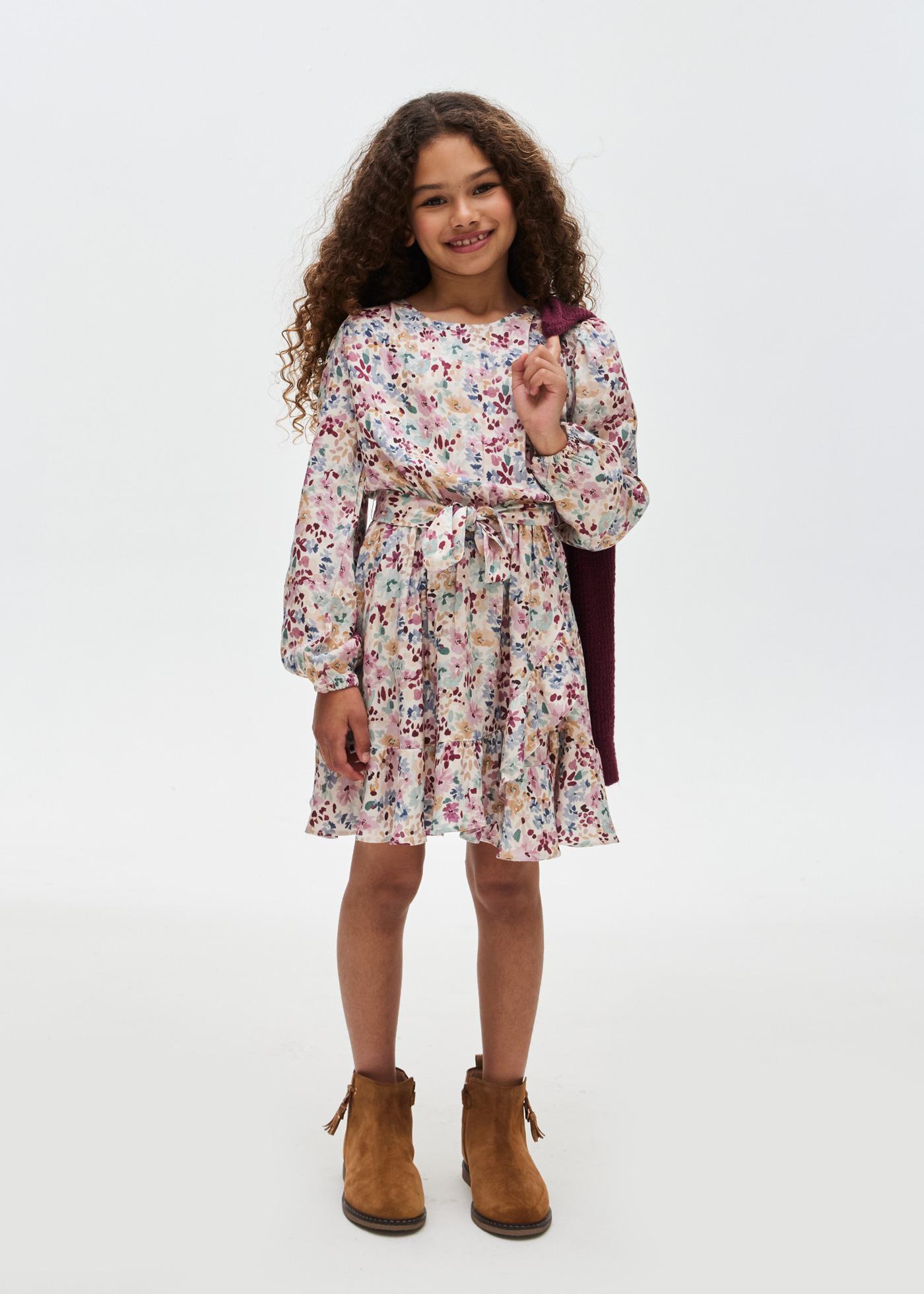 Vestido estampado para menina