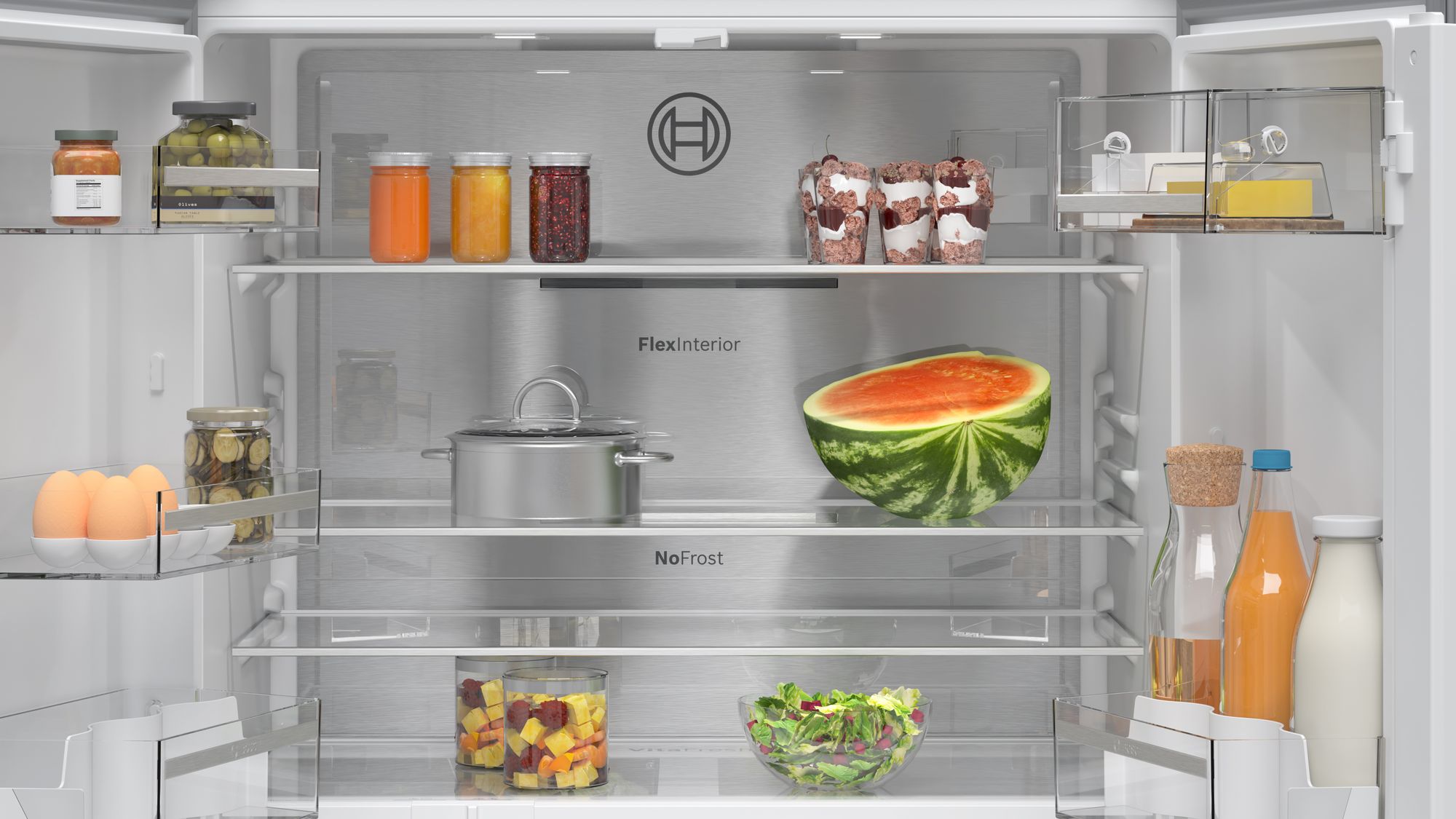 Série 6 Multidoor 183 x 90,5 cm Aço inoxidável resistente a impressões digitais KFN96APEA