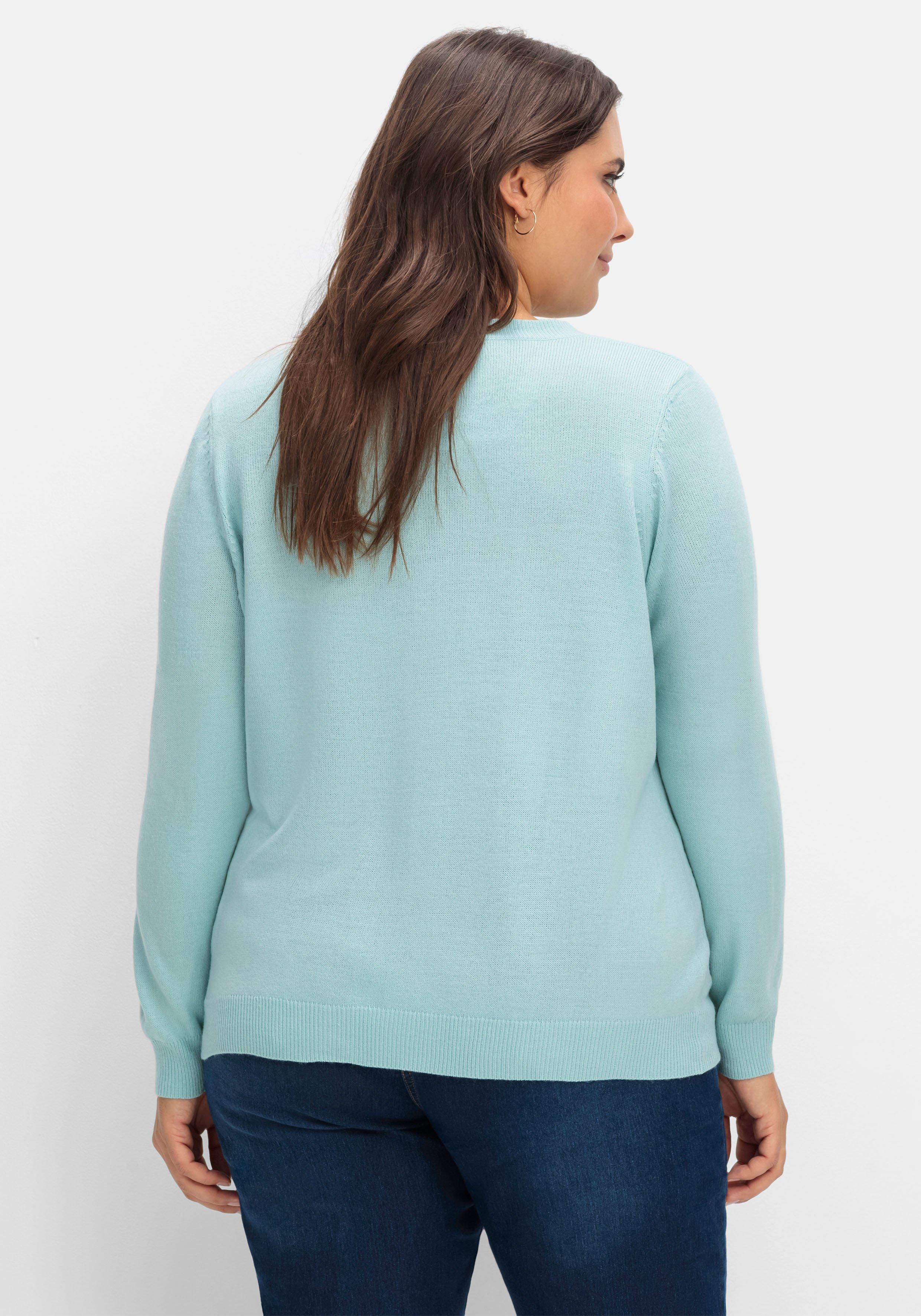 Pullover mit gerippten Abschlüssen