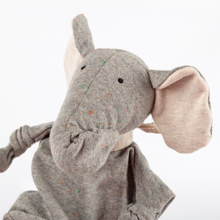 sigikid® Minischnuffeltuch Elefant Yellow grau