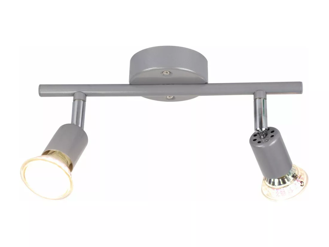 NETTLIFE Spot de plafond LED orientable GU10 spots de plafond 2 lampes salon industriel