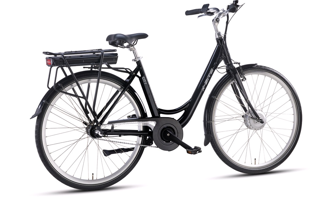 El-cykel City 36V-10,4Ah 3-gear sort