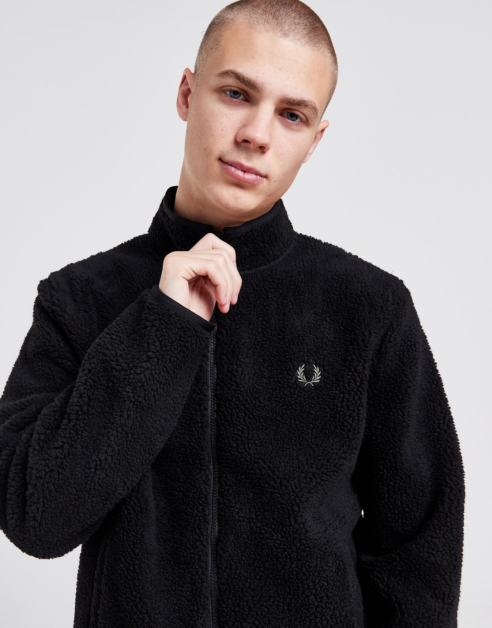 Fred Perry Veste Zippée Borg Fleece Homme