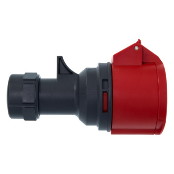 Cee Contrastekker 5-polig RA 16 A 400 V Rood
