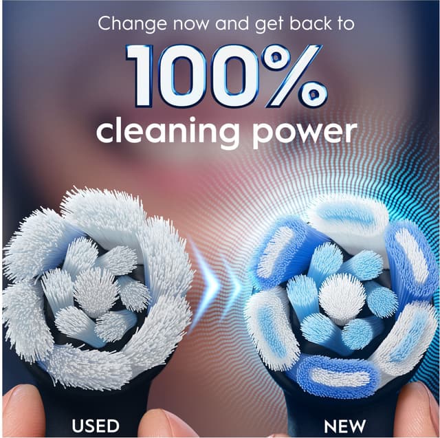 Oral-B iO Ultimate Clean tandbørstehoved 778497 8-stk (sort)