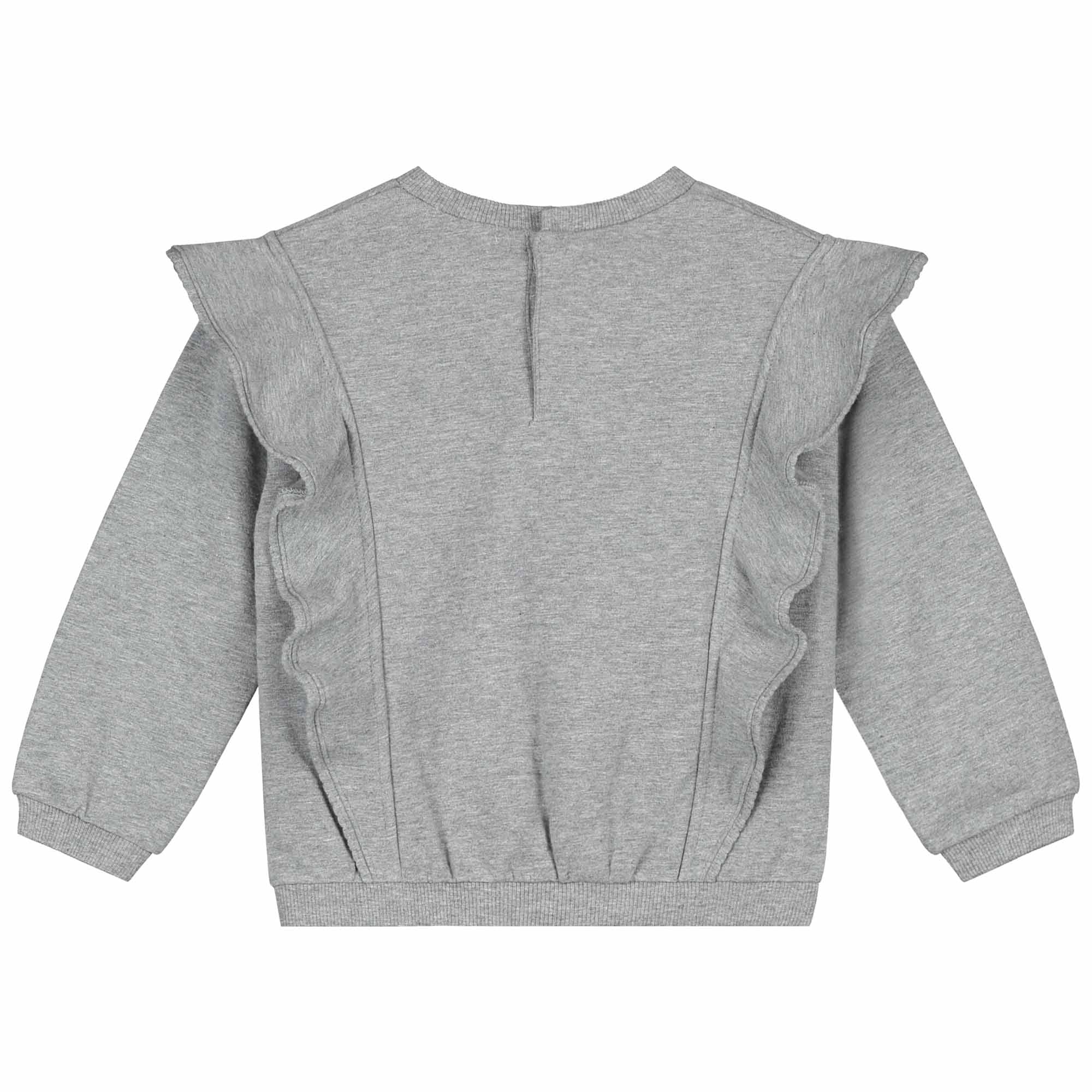 Sweet petit baby sweater Kiki lange mouwen effen grijs
