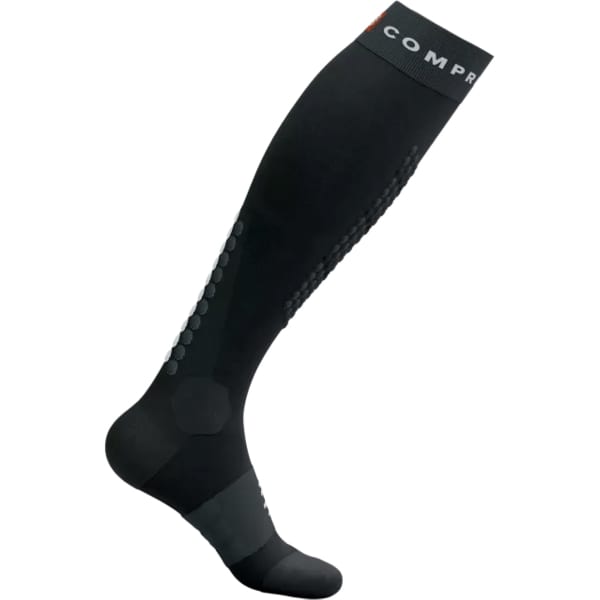 Chaussette de ski COMPRESSPORT ALPINE SKI FULL SOCKS BLACK/STEEL GREY