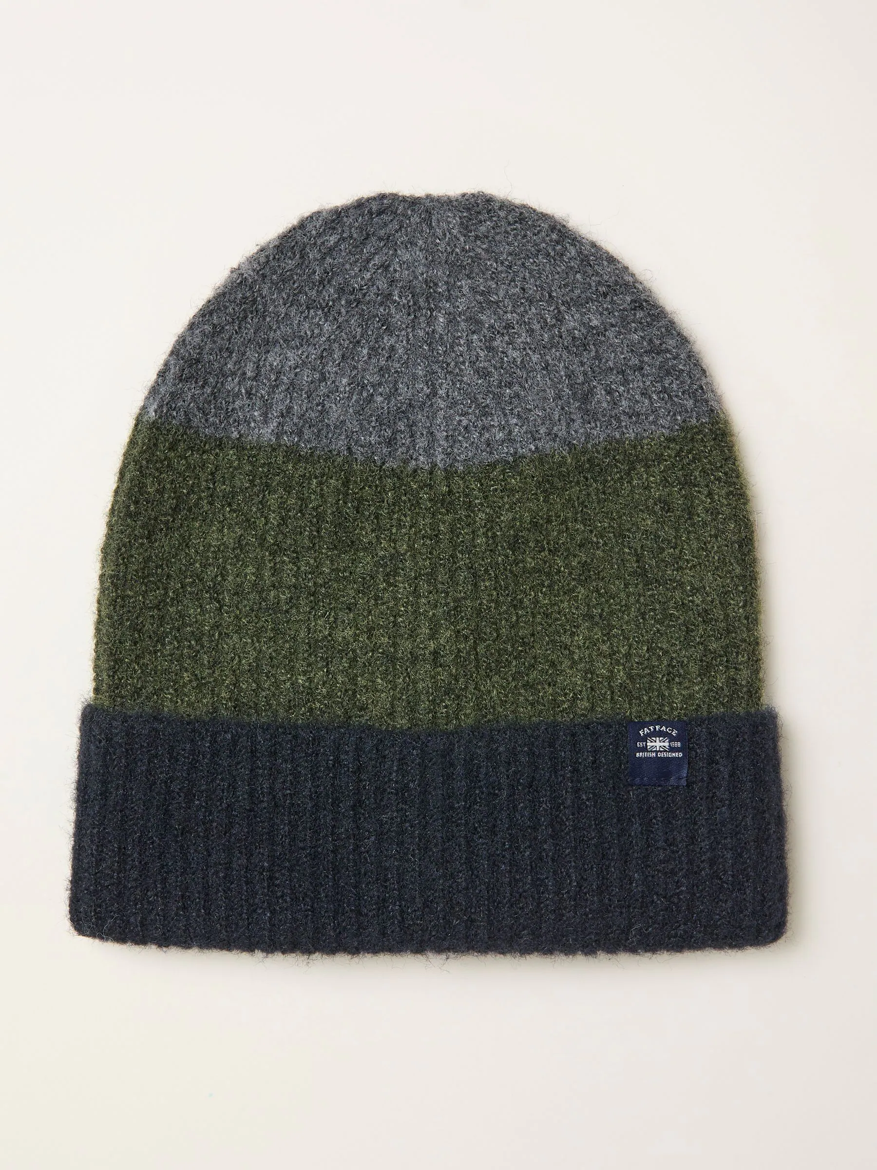 Kakigroen - FatFace Leo Colourblock Beanie