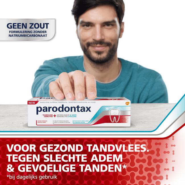Parodontax Tandvlees + Gevoeligheid & Adem Dagelijkse Tandpasta 75 ML