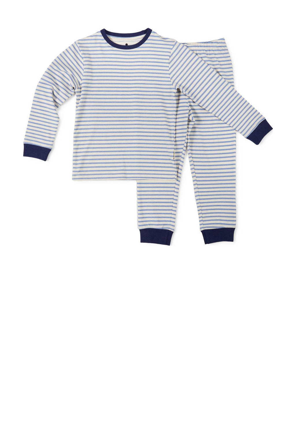 Little Label gestreepte pyjama blauw/wit