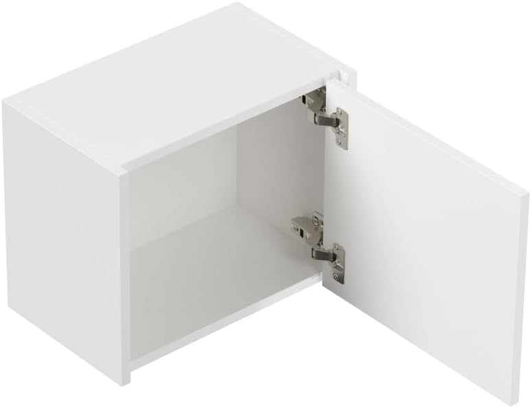 Magnolia Home Badmöbelset Roma XL 4-teilig LED-Spiegel Hochschrank 3er Boxen Farbe Weiss Hochglanz