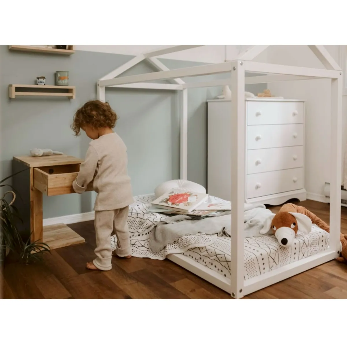 South Shore Cotton Candy Commode 4 tiroirs - Blanc Solide